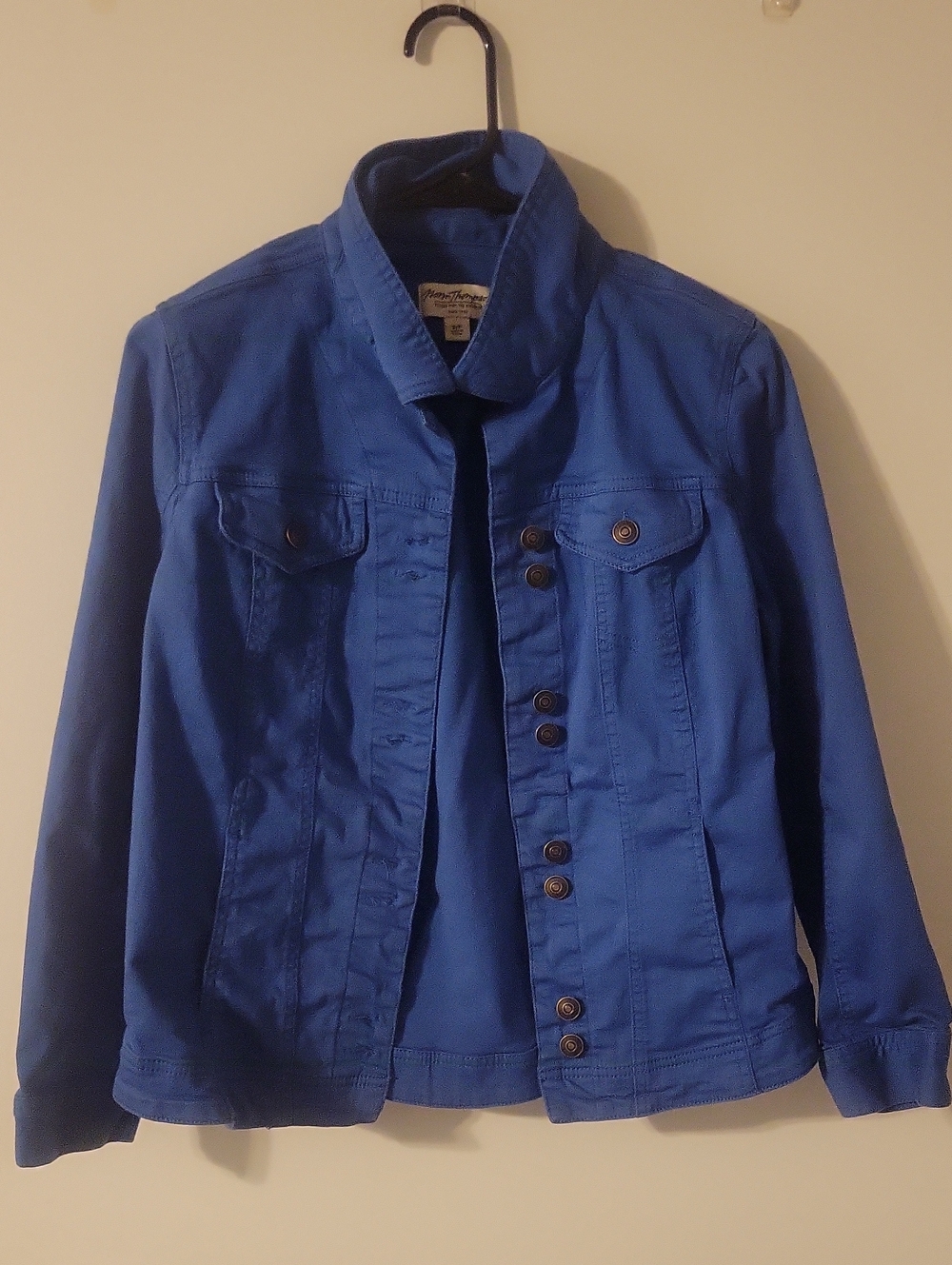 Norm Thompson Royal Blue Button-Front Jean Jacket